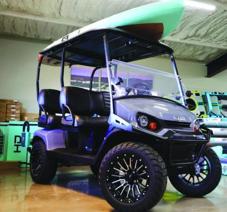 Contributed photo There has been a demand for golf cars in the surrounding area where people live on five to 10 acres and prefer using a golf car to work on their property or play in the Highland Lakes. Mission Golf Cars helps to fill that void.