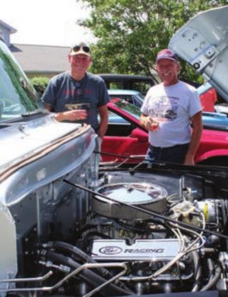 West Pearson and Delvin Harrell admired the ‘53 Ford F100 in the parking lot of Gateway Gardens for the car show hosted by facility staff and Lake Area Rods and Classics on Friday, June 17 in Marble Falls.