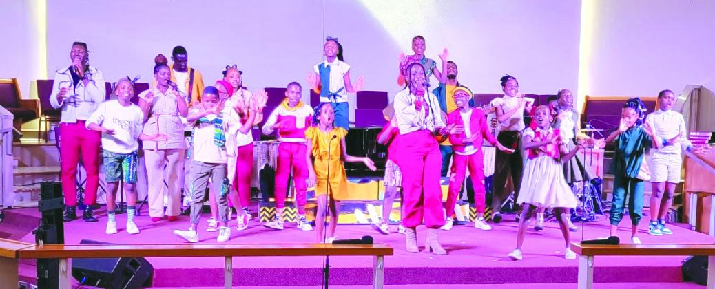 The Watoto Children's Choir visited First Methodist Church of Marble Falls Feb. 18. The group performed with drums, a cappella singing and dancing to raise awareness and funds for their orphanages in Kampala. Contributed photo