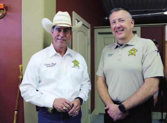 Burnet County Sheriff Calvin Boyd and BCSO Capt. Chris Jett attended the 2A rally March 30. Boyd assisted in finalizing the county’s 2A resolution.