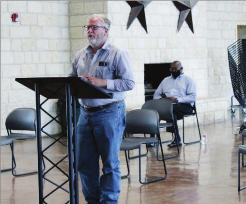Chief Appraiser Stan Hemphill of the Burnet Central Appraisal District made a presentation to Marble Falls City Council Sept. 15 to explain to them how certified tax rolls are estimated to increase by at least 2 percent. The fledgling Gregg Ranch development is expected to contribute to the rolls for the first time in the upcoming fiscal year. Connie Swinney/The Highlander 