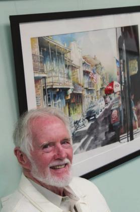 Kingsland resident William Tone said the New Orleans French Quarter inspired him to create his painting titled “Street.”