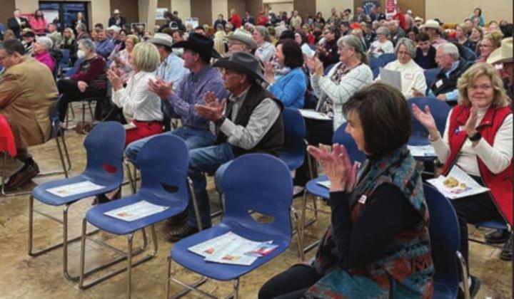More than 100 attendees watched as several candidates of contested races for the Republican primary debated the issues at a forum on Jan. 27 at the Burnet Community Center. See more photos inside. Contributed/Mary Jane Avery