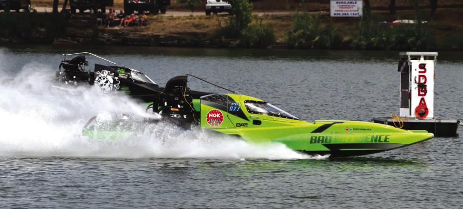 Marble Falls/ Highland Lakes Area Chamber of Commerce will host drag boat race action, pictured here in 2022, on Lake Marble Falls Saturday and Sunday. David Matney/ Matney Photography