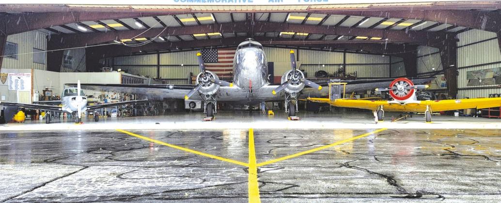 On May 21, the Commemorative Air Force Highland Lakes Squadron welcomed the arrival of the C-47 vintage military aircraft to its hangar and museum in Burnet at 2402 S. Water St.