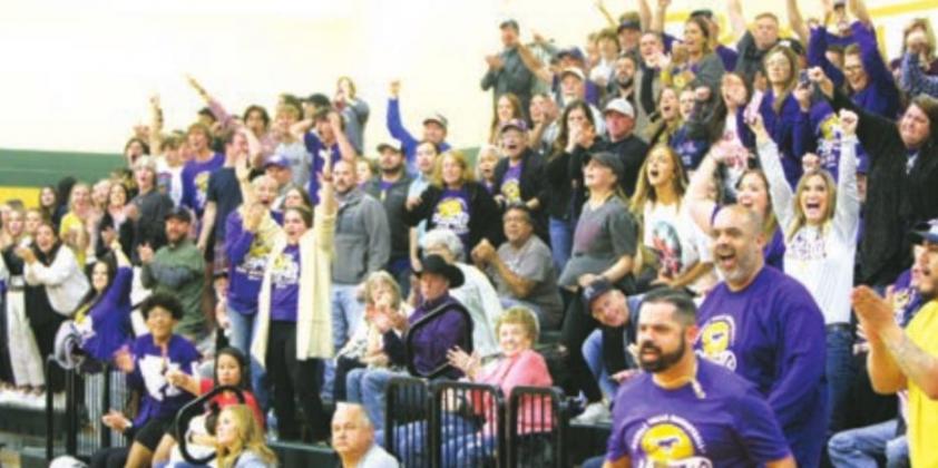 An energetic crowd watches the Lady Mustangs. Photos by Kelly McDuffie/The Highlander