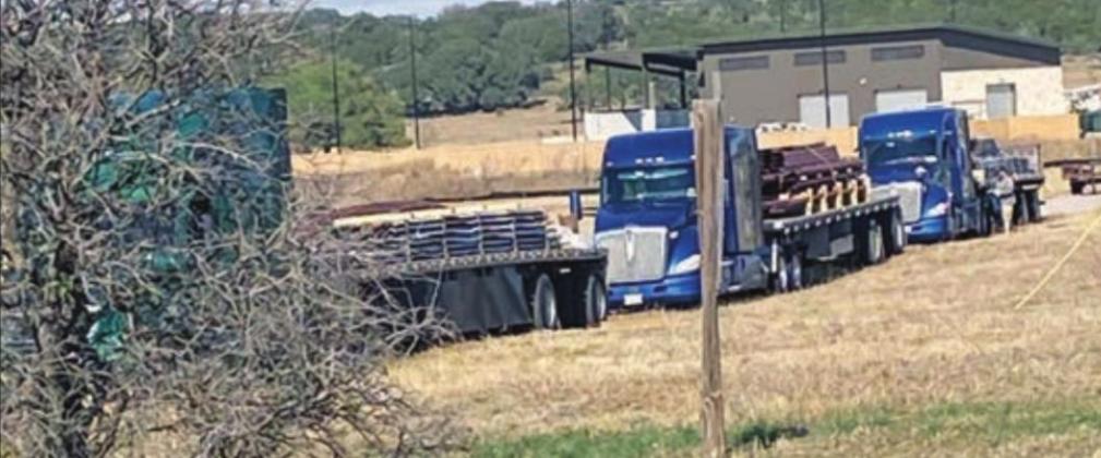 Construction materials arrived on the future site of Putters &amp; Gutters in Marble Falls, but city officials say there are still details to be worked out before construction starts. Contributed