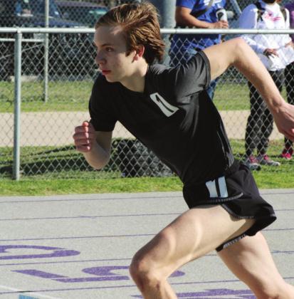 Junior Eric Nickowski finished first in his preliminary heat of the boys 800-meter run on Friday at Mustang Stadium. He turned the qualification into a fifth place finish in the event’s final. He also finished 11th in the boys 1600-meter run. Nathan Hendrix/The Highlander