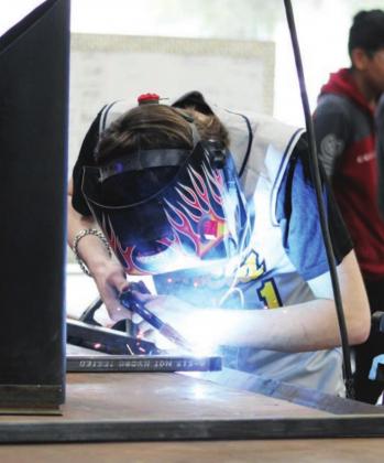 Williams spoke in favor of career training programs at schools, such as the welding and construction classes at Marble Falls High School, pictured here. File photo