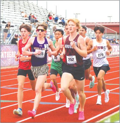 Marble Falls High School junior Tyler Hamblin ran his personal best April 19 in the 3,200 meters. Martelle Luedecke/Luedecke Photography
