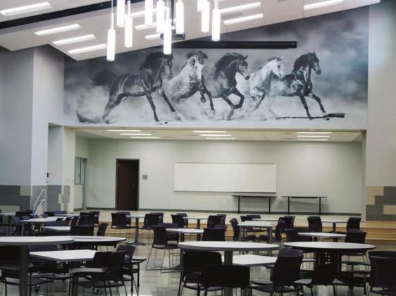 Students at Marble Falls High School will have new hallways to traverse and new rooms to explore with the completion of the commons area (above) and the updated reception area (below). File photos