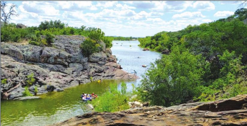 Inks Lake State Park in Burnet County attracts kayakers and hikers, who will truck by water or land into Devil’s Waterhole. Contributed/Inks Lake State Park
