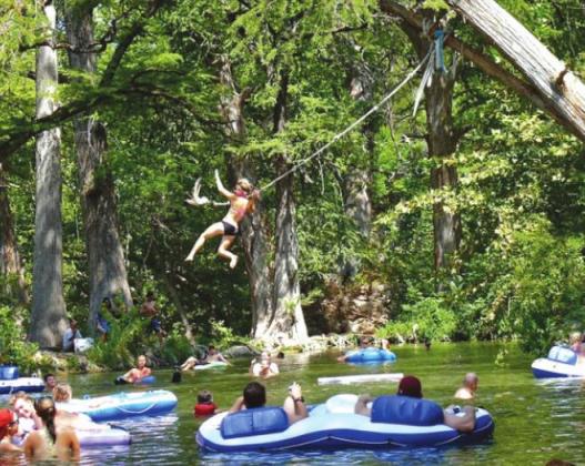 Krause Springs features a swimming hole, spring-fed pool and waterfall and is surrounded by features such as primitive tent camping and 24 RV sites with water and electricity available. Contributed/Krause Springs