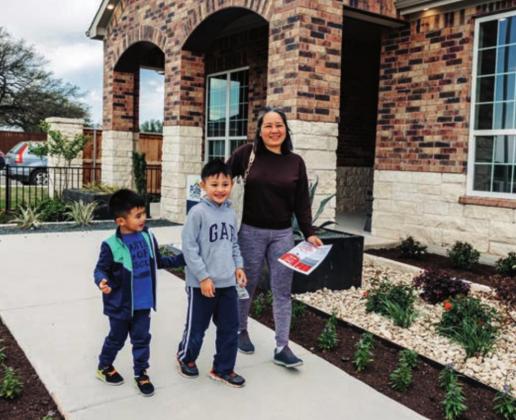 Families toured the model homes at Gregg Ranch and looked at all of the amenities available at the new homesite.