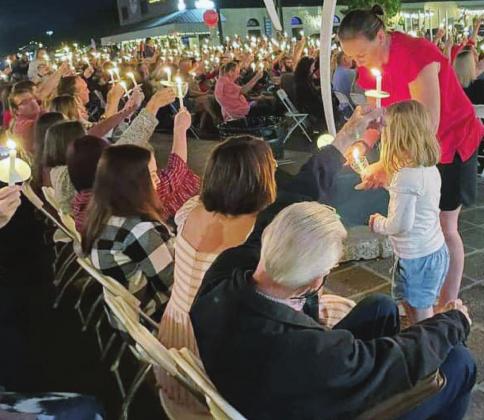 Organized by Marble Falls First Baptist in response to COVID restrictions last year, the church continued the tradition of Christmas Eve on Main Street for a 2021 service open to the public. Contributed/Perry Peterson