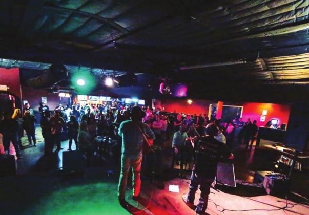 An audience packs in close to the stage at Brass Hall Marble Falls, 2019 Contributed Photo
