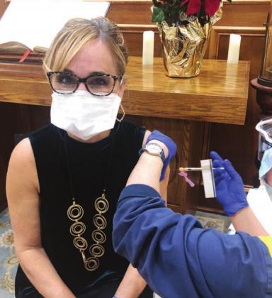 Those interested in receiving the COVID-19 will have multiple options moving forward. Area hospitals, including Ascension Seton in Burnet are continuing to vaccinate their employees and other healthcare workers, including Burnet County Health Authority Dr. Juliette Madrigal (pictured here in December). File photo