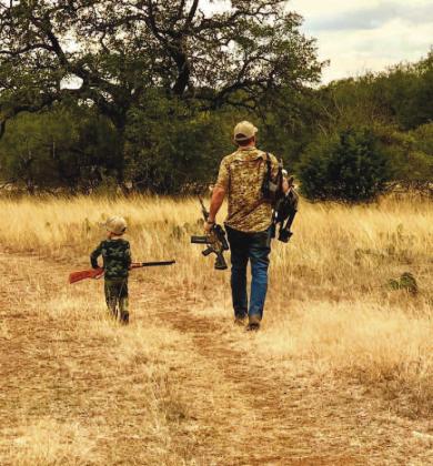 Hunting provides a perfect opportunity for family time. Pictured is an image courtesy of Ketterman Ranch, 6244 CR 340 in Burnet County. For more information about this year's season pick up the 2022-23 Hunters Guide or find it online on our website, www.highlandernews. com. Contributed photo